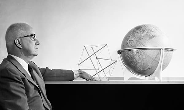 Fuller with Globe and Model
